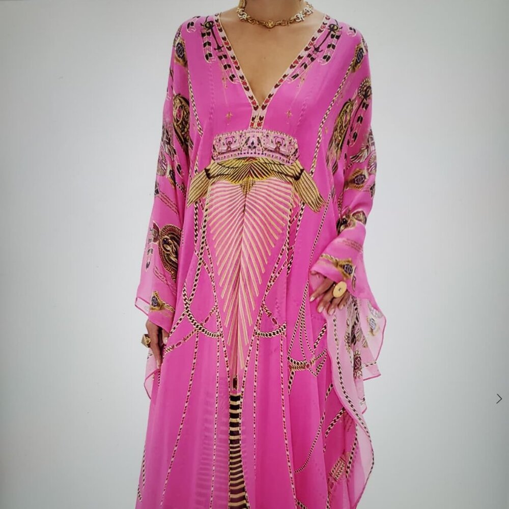 Long Kaftan with waist detail Song of the Scarab - Camilla